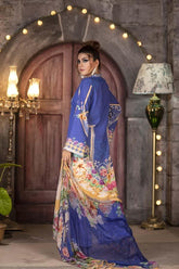 Caribbean - Huda Digital Printed & Embroidered Karandi